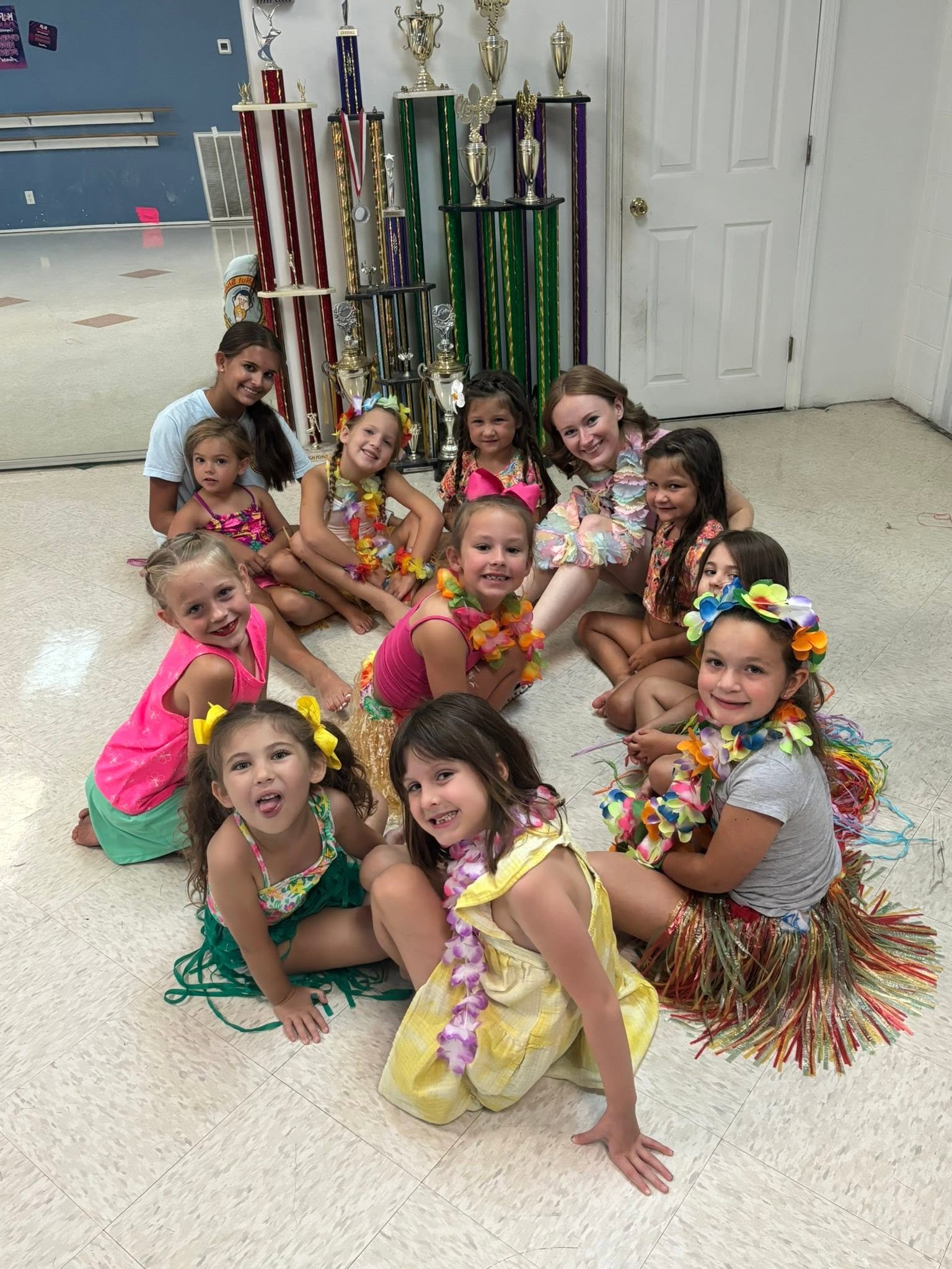 Young dancers during circle time